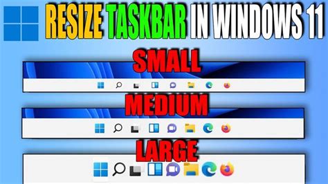 How To Resize Taskbar Icons In Windows 11 Change Taskbar Size In