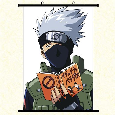 Buy Naruto Anime Hanging Painting Anime Kakashi Scroll Canvas Poster At