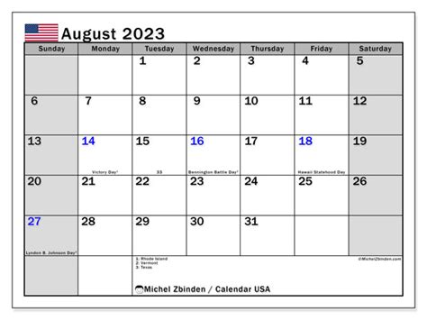 August 2023 Calendar With Holidays Get Calendar 2023 Update