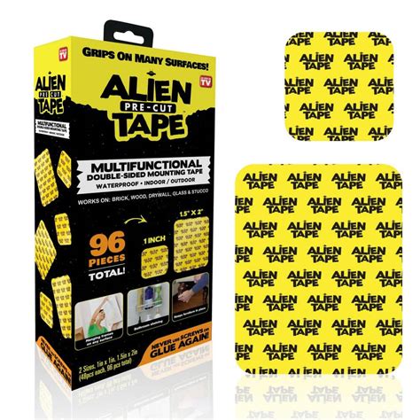 As Seen On Tv Alien Pre Cut Tape 96 Pieces 2 Sizes Multi Functional