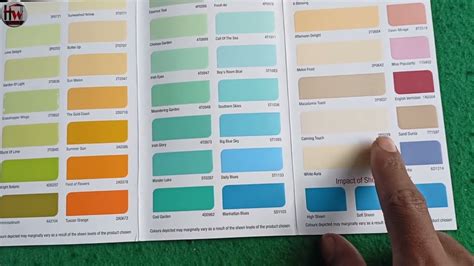 Color Catalogue Berger Paints L Making Colour Charts Youtube
