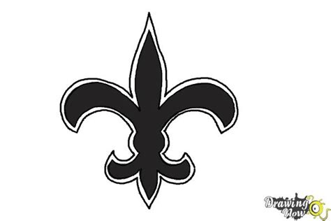 How To Draw Saints Logo New Orleans Saints Nfl Team Logo Drawingnow