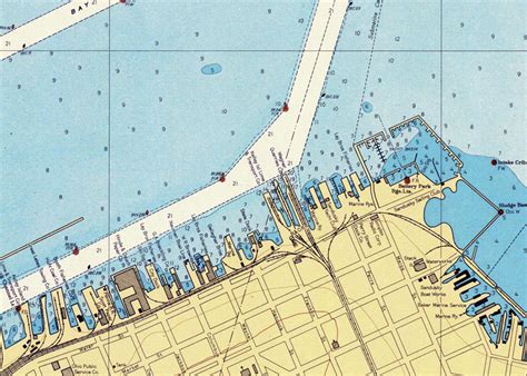 1946 Nautical Map Of Sandusky Harbor Ohio Lake Erie Etsy