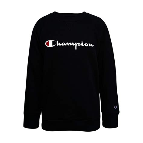 Champion Champion Girls Classic Logo Fleece Crew Sweatshirt Sizes 7