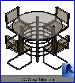 Max2012, 3ds, dwg, obj, fbx, revit rfa family. revit families | Dining Table model 2.rfa | 32 Table and chairs 5 - Architecture, engineering ...