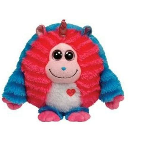 Ty Inc Monstaz Delilah Pink And Blue Monster 8 Medium Plush Toy 37513 Multi Colored