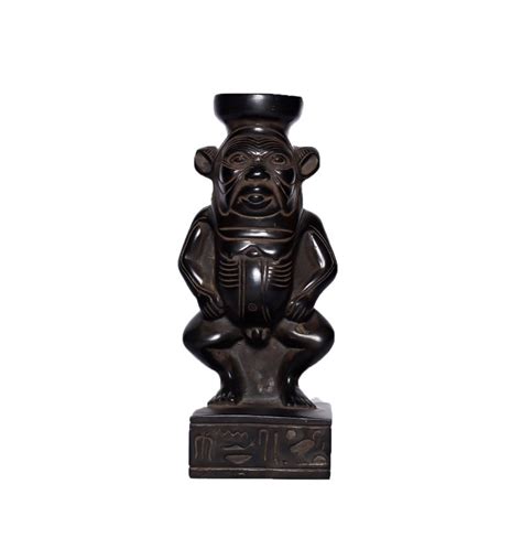 Ancient Egyptian God Bes Statue Bc 332 Basalt Stone Reproduction