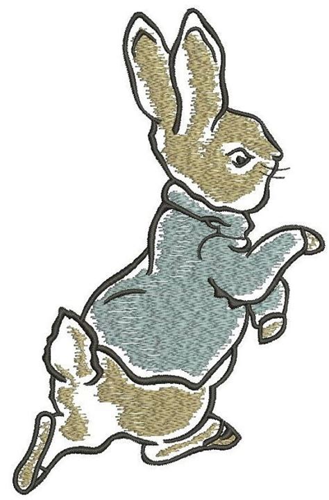 Rabbit Machine Embroidery design | Etsy in 2021 | Machine embroidery