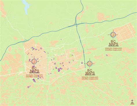 Mapa Vectorial Elche Llustrator Eps Ai Cc Bc Maps Mapa Vectorial Eps