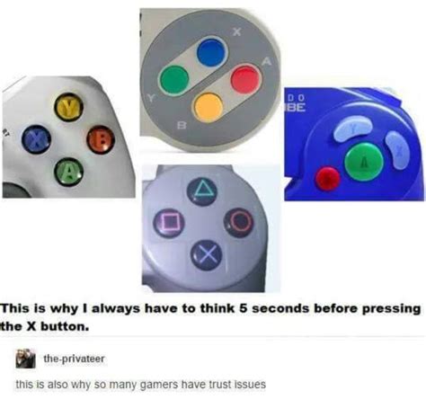 Press X To Button Layout Console Wars Console Debates Know Your Meme
