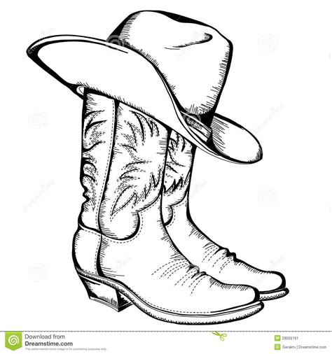 Cowgirl Boots Coloring Pages at GetColorings.com | Free printable