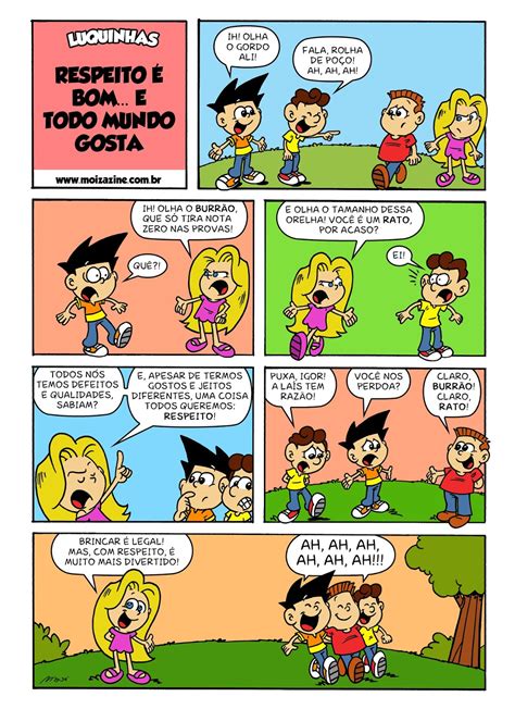 História Em Quadrinhos Sobre O Bullying