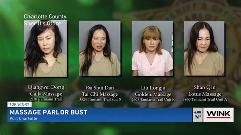 4 Women Busted For Prostitution At Charlotte County Massage Parlors Youtube