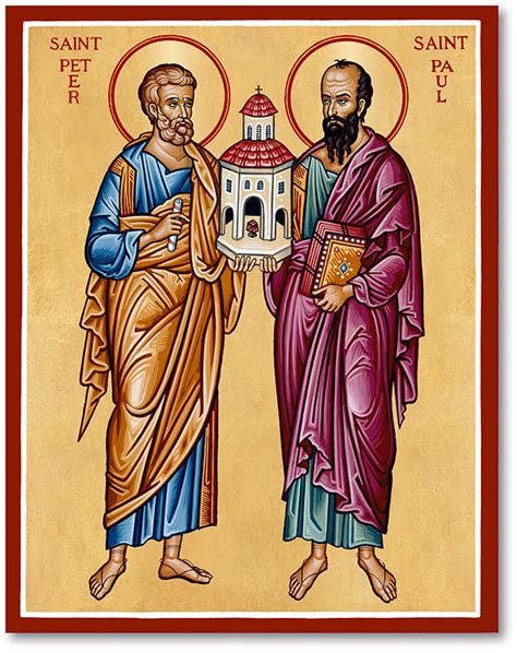 Men Saint Icons Ss Peter And Paul Icon Monastery Icons