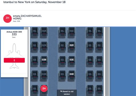 Airbus A330 300 Turkish Airlines Seat Map