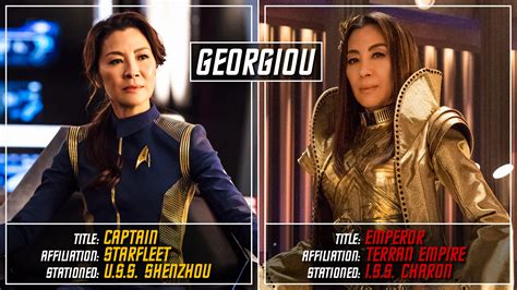 Side By Side Looks At Prime And Mirror Universe Characters On Star Trek