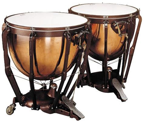 Ludwig Grand Symphonic Series 26 And 29 Hammered Copper Timpani Set W