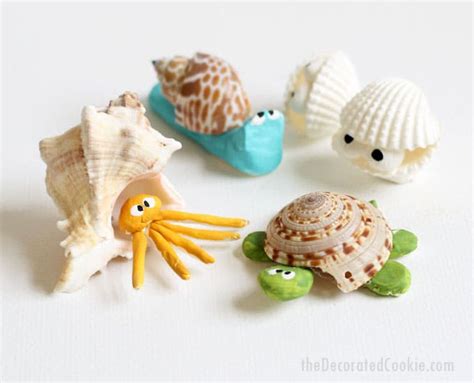 Seashell Creatures Summer Craft Idea For Kids Or Adults