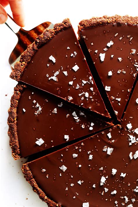 The Most Amazing Salted Dark Chocolate Tart Gimme Some Oven