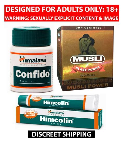 Himalaya Confido 60x160 Tablets Himcolin 30gm X 1 Pack And Musli Blast