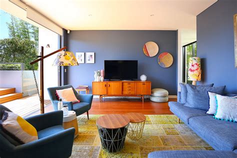 Pin By M W On Create A Home Living Room Orange Blue And Orange