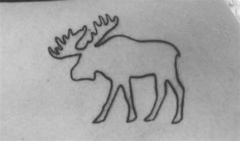 10 Small Moose Tattoo Designs Petpress