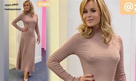 Amanda Holden Braless Bgt Judge Leaves Little To Imagination In Clingy