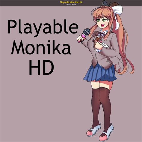 Playable Monika Hd Friday Night Funkin Mods