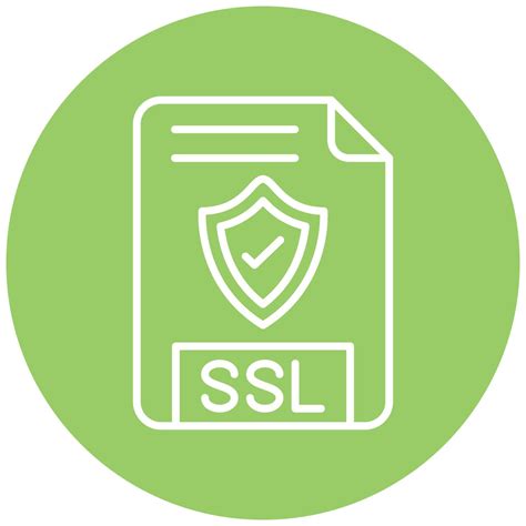Ssl File Icon Style 7435026 Vector Art At Vecteezy