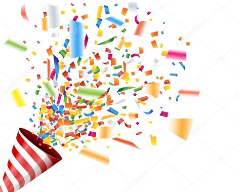 Exploding Party Popper With Confetti Stock Vector Image By ©yuichiro