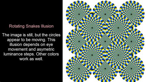 Optical Illusion Rotating Snakes Youtube