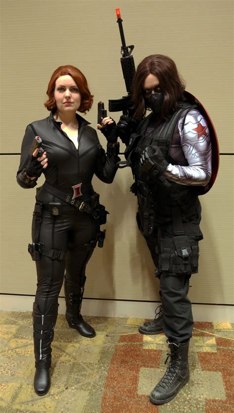 Black Widow And The Winter Soldier From The Marvel Cinematic Universe