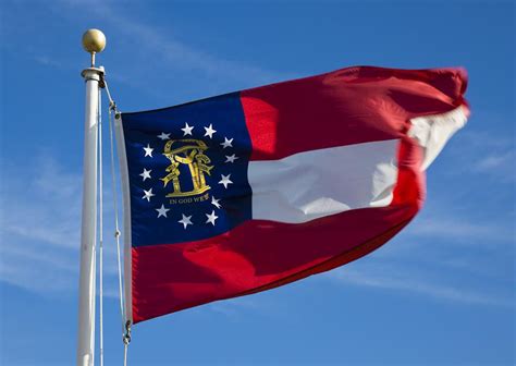 Georgia State Flag 4 X 6 Polyester