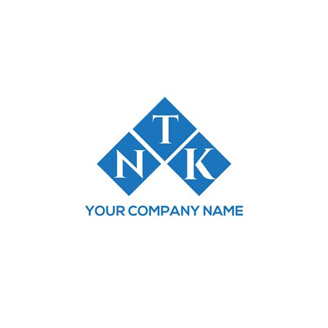 Diseño De Logotipo De Letra Ntk Sobre Fondo Blanco Concepto De