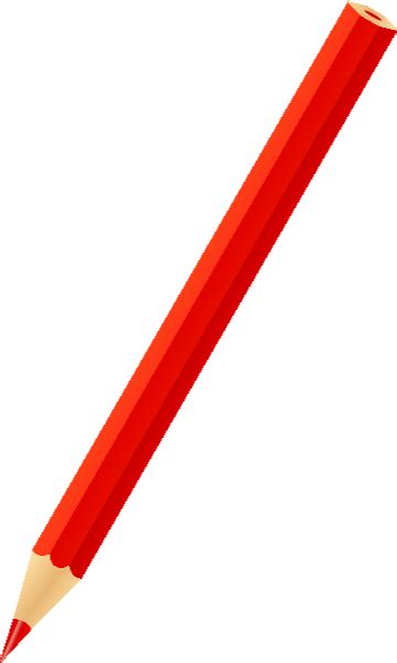 Color Pencil Red Vector Icon Svgvectorpublic Domain Icon Park