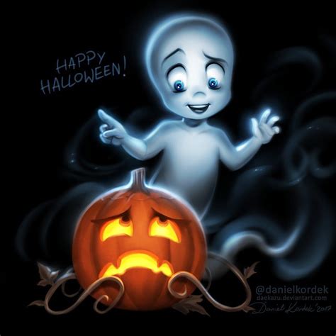 Casper Says Happy Halloween By Daekazu On