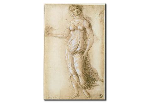 Riproduzione Quadro Femmina Figura Allegorica Sandro Botticelli