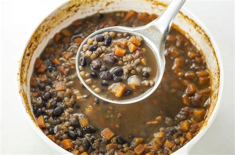 I'm using black beans, diced. Low Carb Lentil Bean Recipes : Lentil Soup With Lemon And Turmeric : Make a roasted vegetable ...