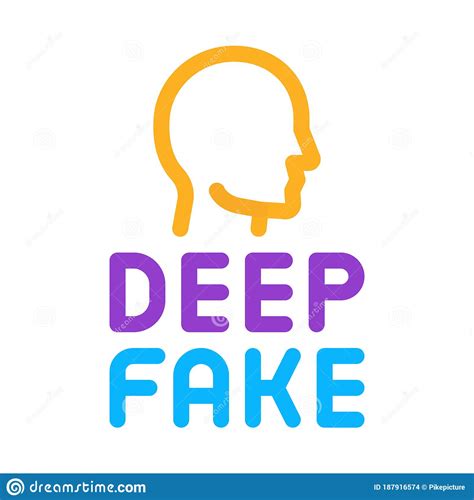 Deepfake Outline Icon Vector Woman Face Swap Symbol Cartoondealer