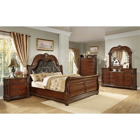 The majority of queen bedroom sets that you'll find on wayfair feature durable and intricately designed wood. Shop Traditional Style Palace Queen/King Bedroom Set - On ...