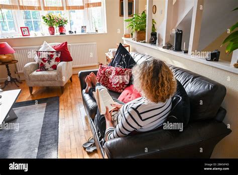 Woman Feet Up Hi Res Stock Photography And Images Alamy