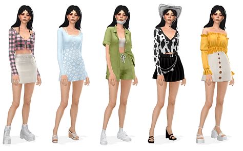 Sims 4 Lookbook Inspired By Melody N Best Sims Mods