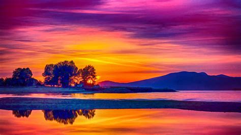 Surreal Sunset Reflection Photograph By Ron Fleishman