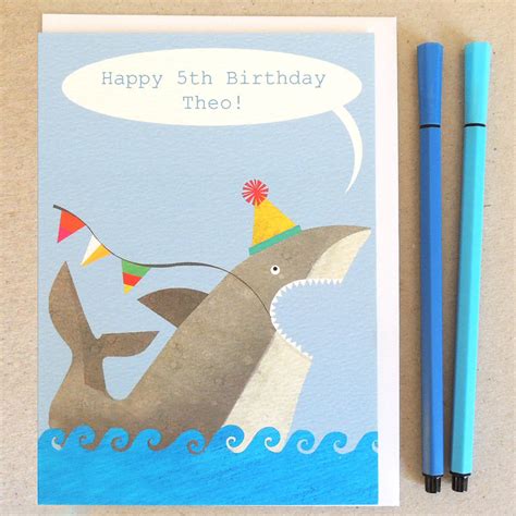 Get ready for great shark activities and printables we've shared here for an amazing unit study. Personalised Bubble Shark Card By Kali Stileman Publishing | notonthehighstreet.com