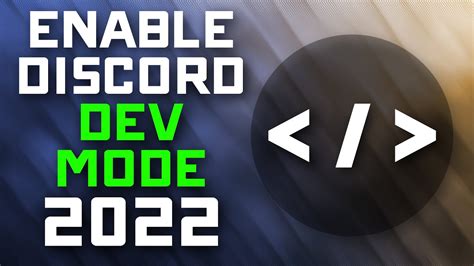 How To Enable Discord Developer Mode 2022 Edition Youtube