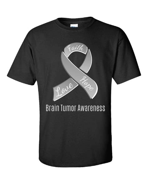 Brain Tumor Awareness Ribbon Tshirt Tee T Idea Etsy In 2021