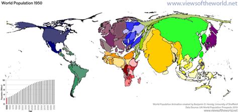 7 Billion And Beyond A World Population Cartogram