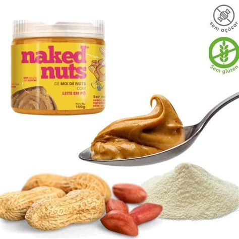 Pasta De Mix De Nuts Com Leite Em Pó Naked Nuts 150g Comida Vegana