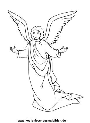 Ausmalbild kostenlos coloring pages bilder zum ausmalen. Engel zum ausmalen kostenlos - Engel ausmalen ...
