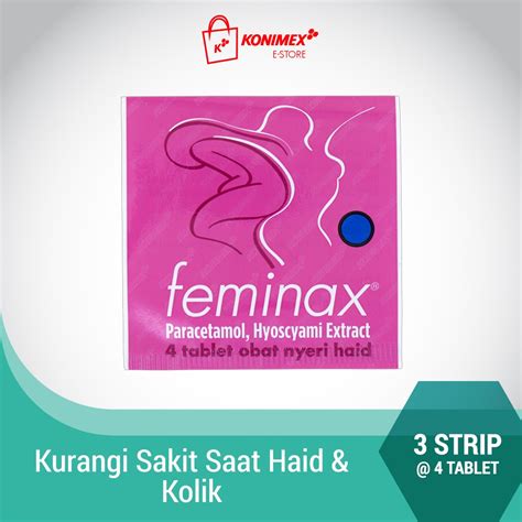 Jual Feminax Obat Nyeri Haid Aman Dan Manjur Stay Active 3 Strip Isi 4